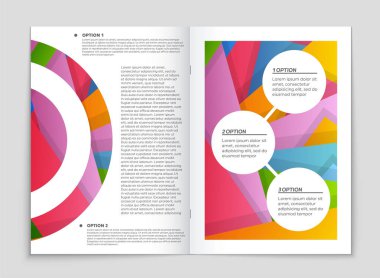 Soyut vektör düzen arka plan set. Sanat kalıp çizmek için, 