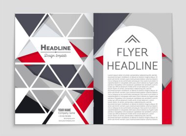 Soyut vektör düzen arka plan set. Sanat kalıp çizmek için, 