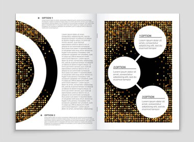 Soyut vektör düzen arka plan set. Sanat kalıp çizmek için, 