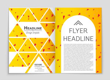 Soyut vektör düzen arka plan set. Sanat kalıp çizmek için, 