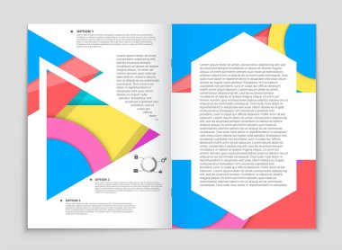 Soyut vektör düzen arka plan set. Sanat kalıp çizmek için, 