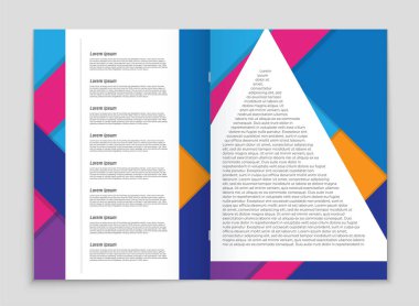 Soyut vektör düzen arka plan set. Sanat kalıp çizmek için, 