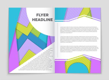 Soyut vektör düzen arka plan set. Sanat kalıp çizmek için, 