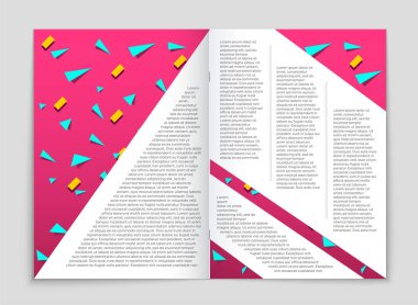 Soyut vektör düzen arka plan set