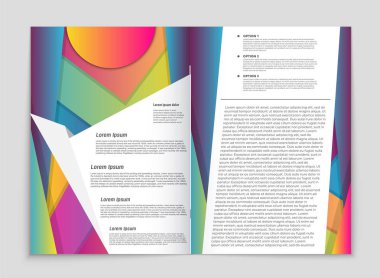 Soyut vektör düzen arka plan set. Sanat kalıp çizmek için, 