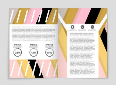 Soyut vektör düzen arka plan set. Sanat kalıp çizmek için, 