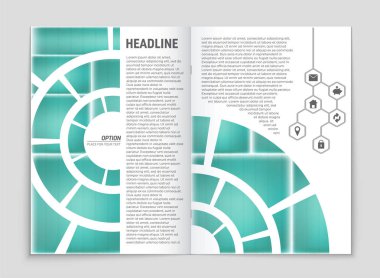 Soyut vektör düzen arka plan set. Sanat kalıp çizmek için, 