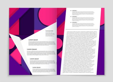 Soyut vektör düzen arka plan set. Sanat kalıp çizmek için, 