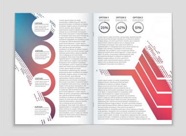 Soyut vektör düzen arka plan set. Sanat kalıp çizmek için, 