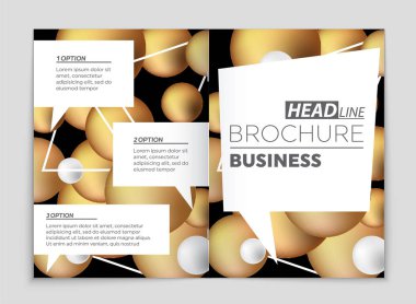 Soyut vektör düzen arka plan set. Sanat kalıp çizmek için, 