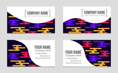 Soyut vektör düzen arka plan set. Sanat kalıp çizmek için, 