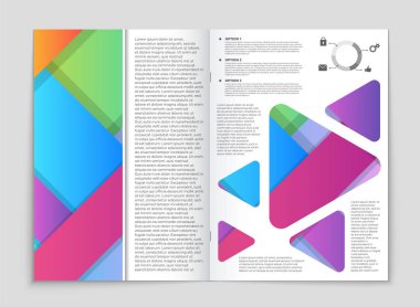 Soyut vektör düzen arka plan set. Sanat kalıp çizmek için, 