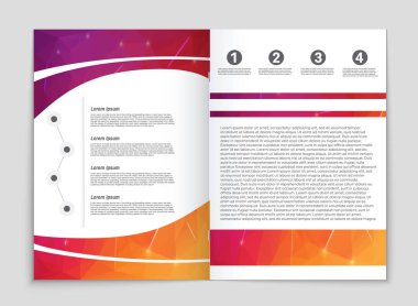 Soyut vektör düzen arka plan set. Sanat kalıp çizmek için, 