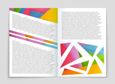 Soyut vektör düzen arka plan set. Sanat kalıp çizmek için, 