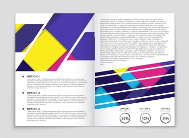 Soyut vektör düzen arka plan set. Sanat kalıp çizmek için, 