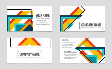 Soyut vektör düzen arka plan set. Sanat kalıp çizmek için, 