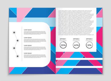 Soyut vektör düzen arka plan set. Sanat kalıp çizmek için, 