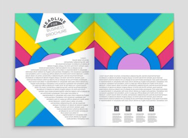 Soyut vektör düzen arka plan set. Sanat kalıp çizmek için, 