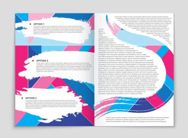 Soyut vektör düzen arka plan set. Sanat kalıp çizmek için, 