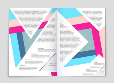 Soyut vektör düzen arka plan set. Sanat kalıp çizmek için, 