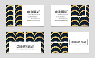 Soyut vektör düzen arka plan set. Sanat kalıp çizmek için, 