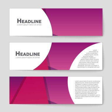 Soyut vektör düzen arka plan set. Sanat kalıp çizmek için, 