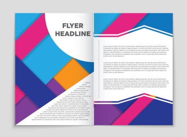 Soyut vektör düzen arka plan set. Sanat kalıp çizmek için, 