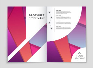 Soyut vektör düzen arka plan set. Sanat kalıp çizmek için, 