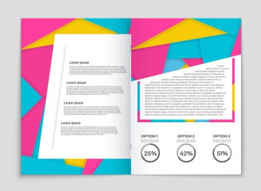 Soyut vektör düzen arka plan set. Sanat kalıp çizmek için, 