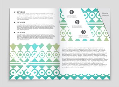 Soyut vektör düzen arka plan set. Sanat kalıp çizmek için, 