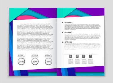 Soyut vektör düzen arka plan set. Sanat kalıp çizmek için, 