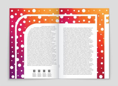 Soyut vektör düzen arka plan set