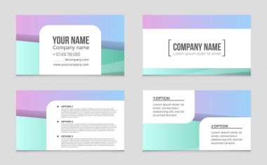 Soyut vektör düzen arka plan set. Sanat kalıp çizmek için, 