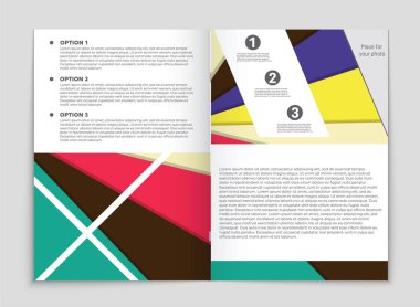 Soyut vektör düzen arka plan set. Sanat kalıp çizmek için, 