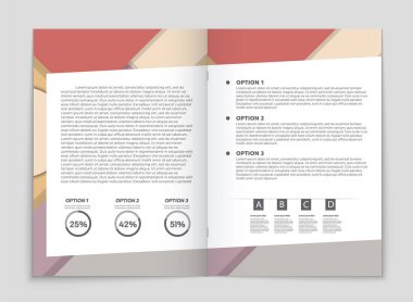 Soyut vektör düzen arka plan set. Sanat kalıp çizmek için, 