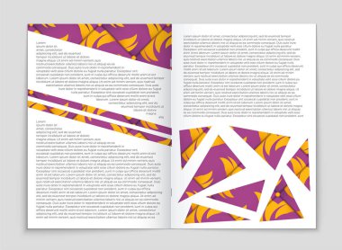 Soyut vektör düzen arka plan set. Sanat kalıp çizmek için, 