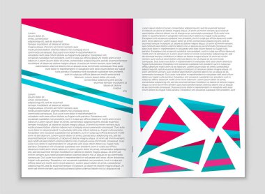 Soyut vektör düzen arka plan set. Sanat kalıp çizmek için, 