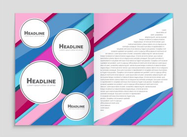 Soyut vektör düzen arka plan set