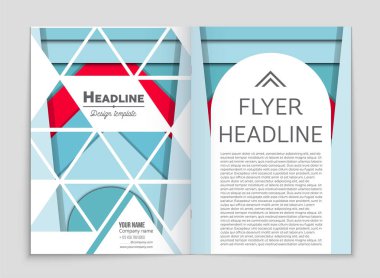 Soyut vektör düzen arka plan set. Sanat kalıp çizmek için, 