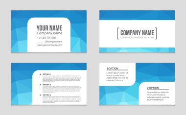 Soyut vektör düzen arka plan set. Sanat kalıp çizmek için, 