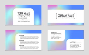 Soyut vektör düzen arka plan set. Sanat kalıp çizmek için, 