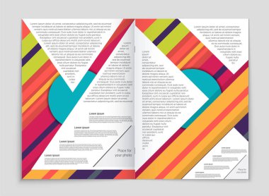 Soyut vektör düzen arka plan set. Sanat kalıp çizmek için, 