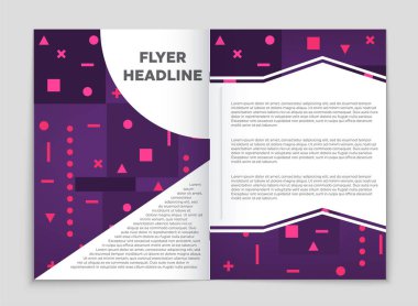 Soyut vektör düzen arka plan set. Sanat kalıp çizmek için, 