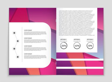 Soyut vektör düzen arka plan set. Sanat kalıp çizmek için, 