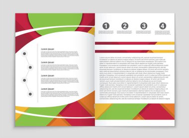 Soyut vektör düzen arka plan set. Sanat kalıp çizmek için, 