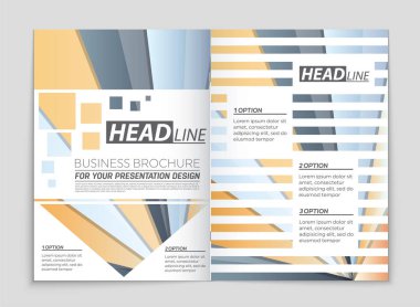 Soyut vektör düzen arka plan set. Sanat kalıp çizmek için, 