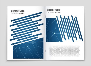Soyut vektör düzen arka plan set. Sanat kalıp çizmek için, 