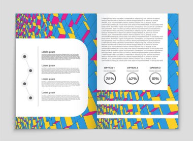 Soyut vektör düzen arka plan set. Sanat kalıp çizmek için, 