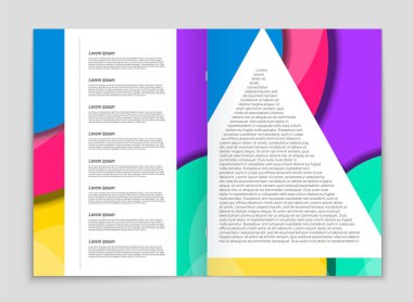 Soyut vektör düzen arka plan set. Sanat kalıp çizmek için, 