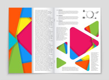 Soyut vektör düzen arka plan set. Sanat kalıp çizmek için, 